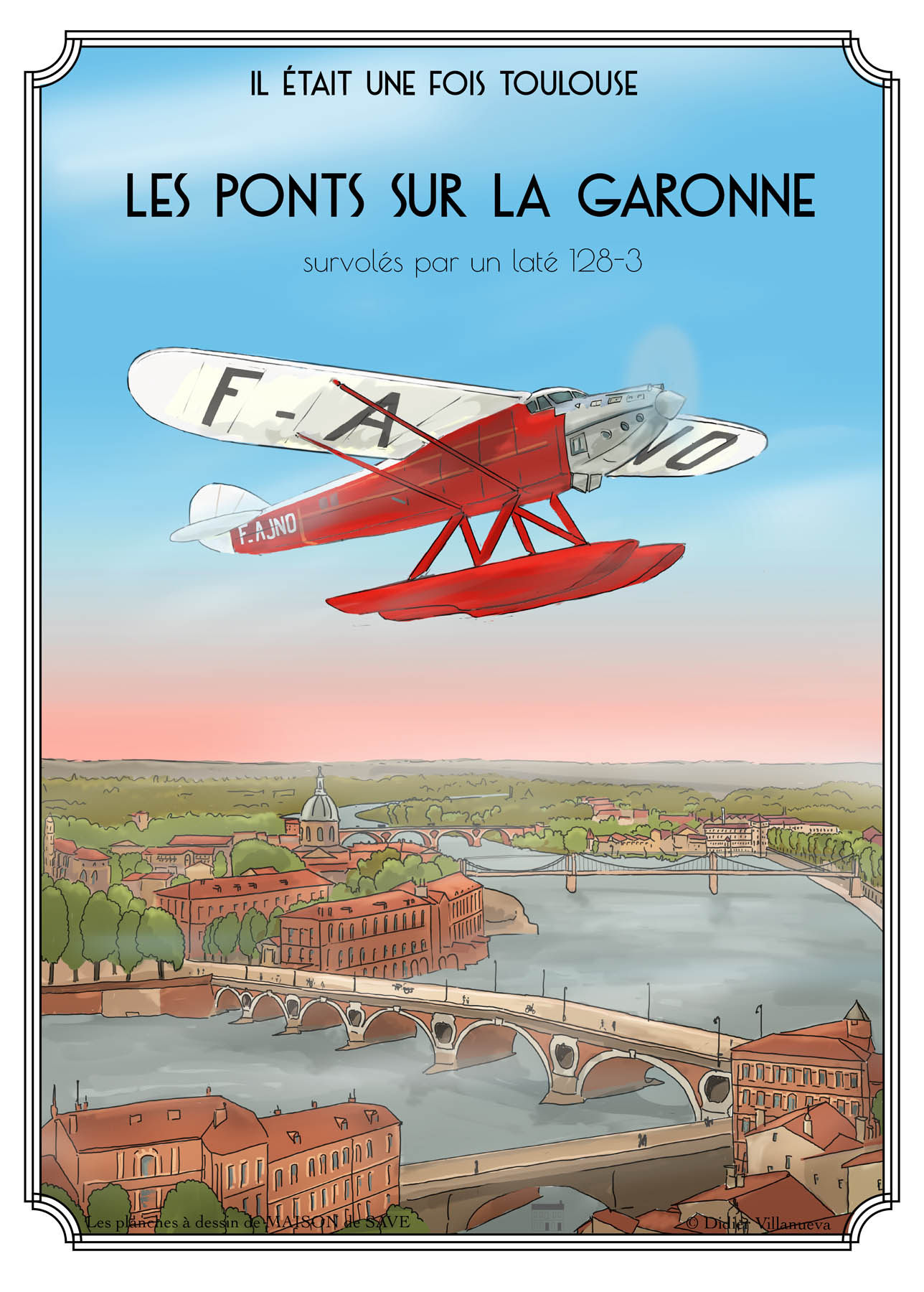 Survol des ponts de Toulouse